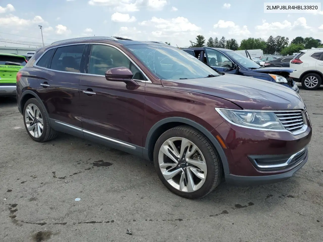 2017 Lincoln Mkx Reserve VIN: 2LMPJ8LR4HBL33820 Lot: 62501375