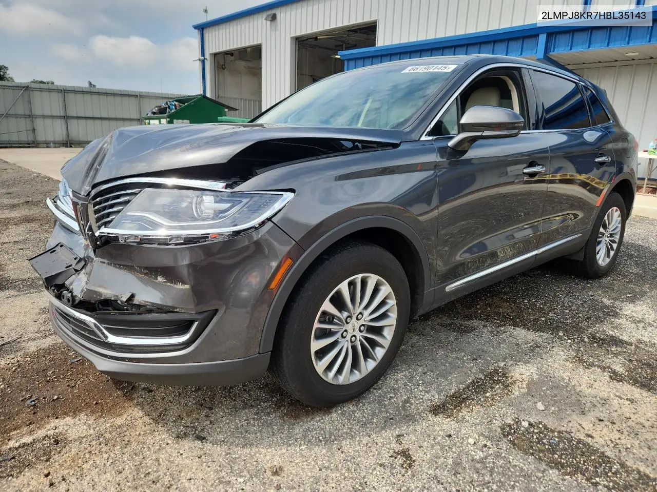 2017 Lincoln Mkx Select VIN: 2LMPJ8KR7HBL35143 Lot: 66190145