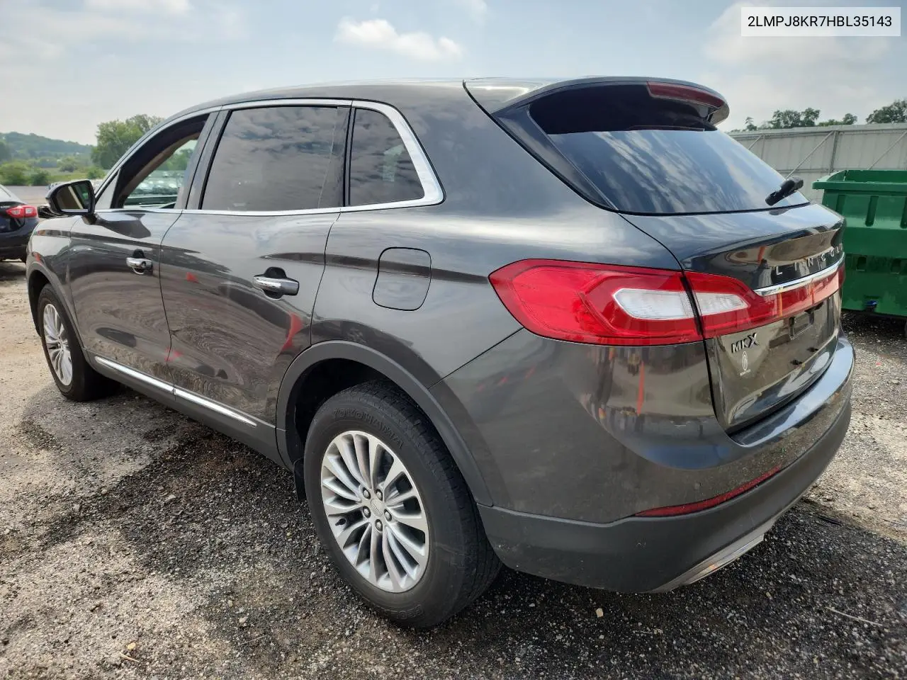2017 Lincoln Mkx Select VIN: 2LMPJ8KR7HBL35143 Lot: 66190145
