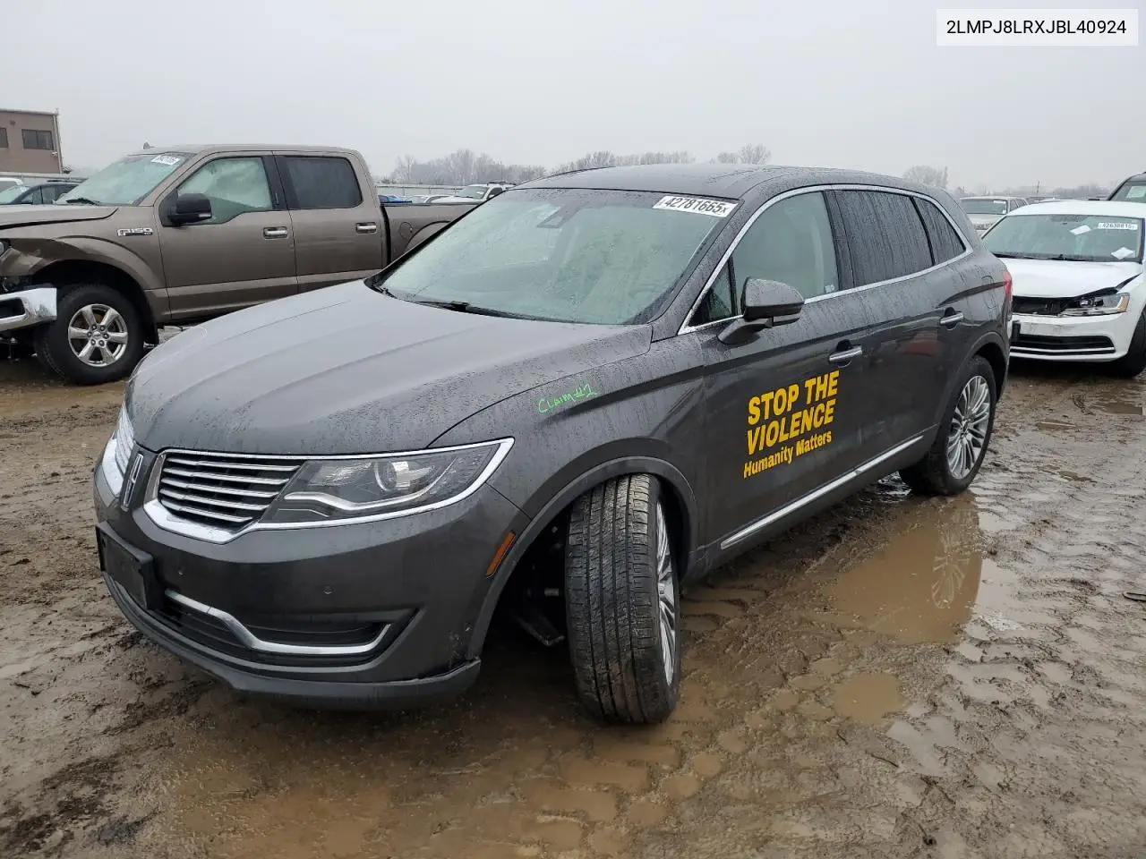 2018 Lincoln Mkx Reserve VIN: 2LMPJ8LRXJBL40924 Lot: 42781665