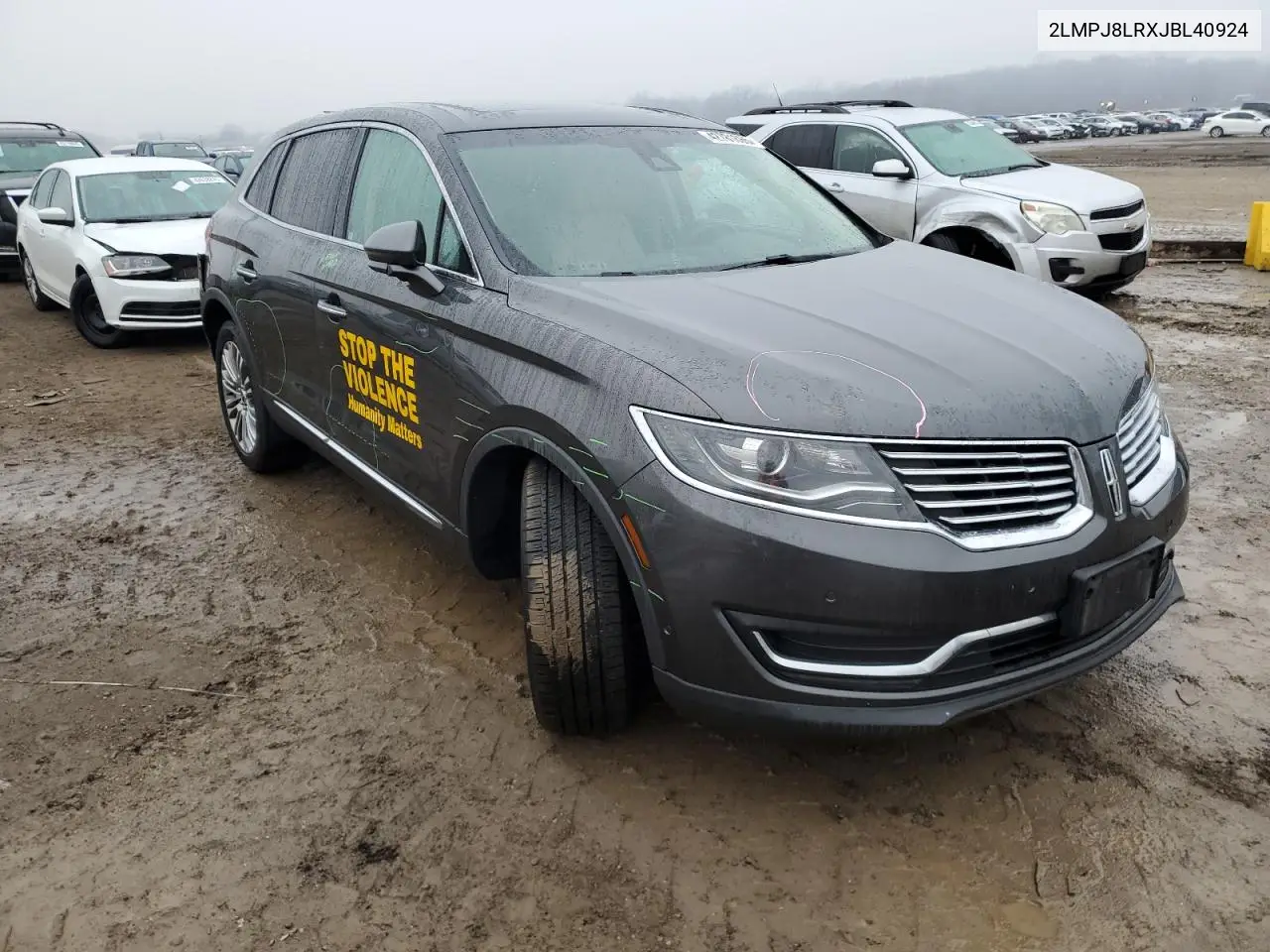 2018 Lincoln Mkx Reserve VIN: 2LMPJ8LRXJBL40924 Lot: 42781665