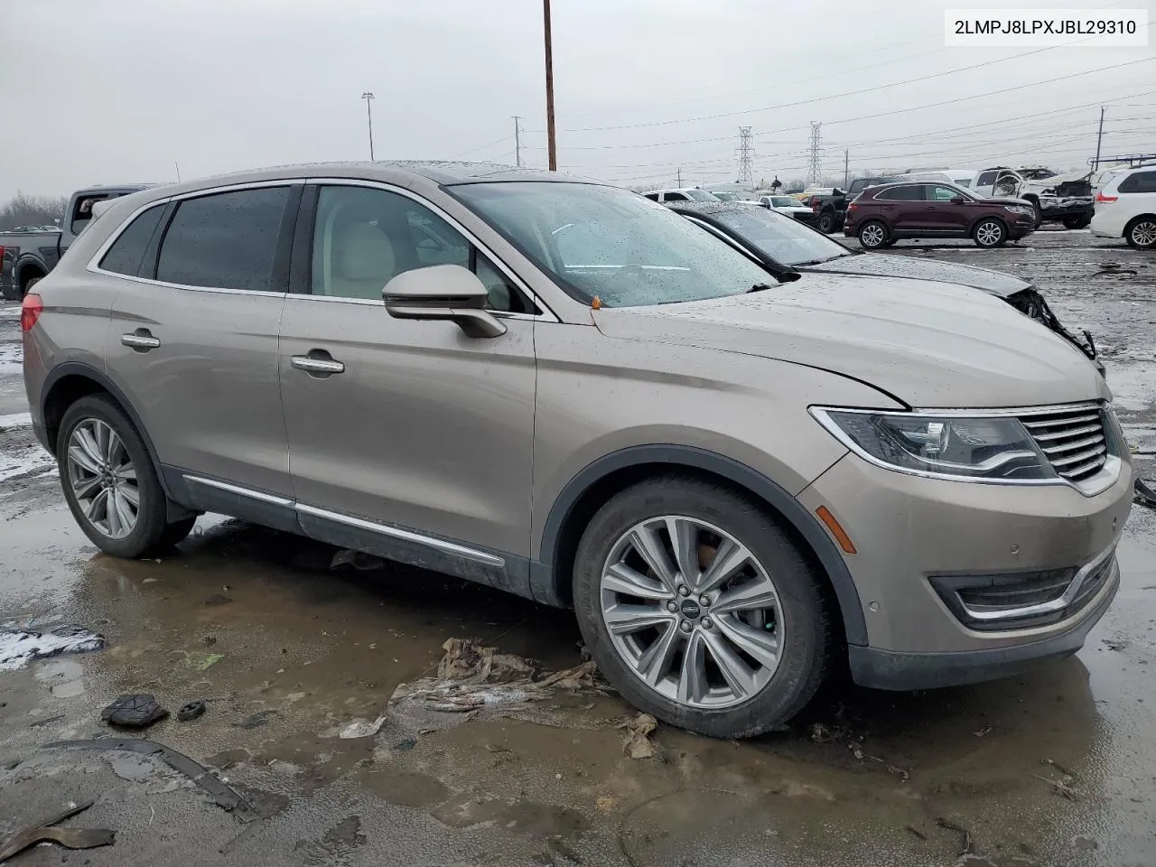 2018 Lincoln Mkx Reserve VIN: 2LMPJ8LPXJBL29310 Lot: 43607705
