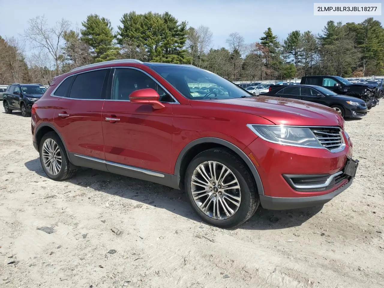 2018 Lincoln Mkx Reserve VIN: 2LMPJ8LR3JBL18277 Lot: 51108095