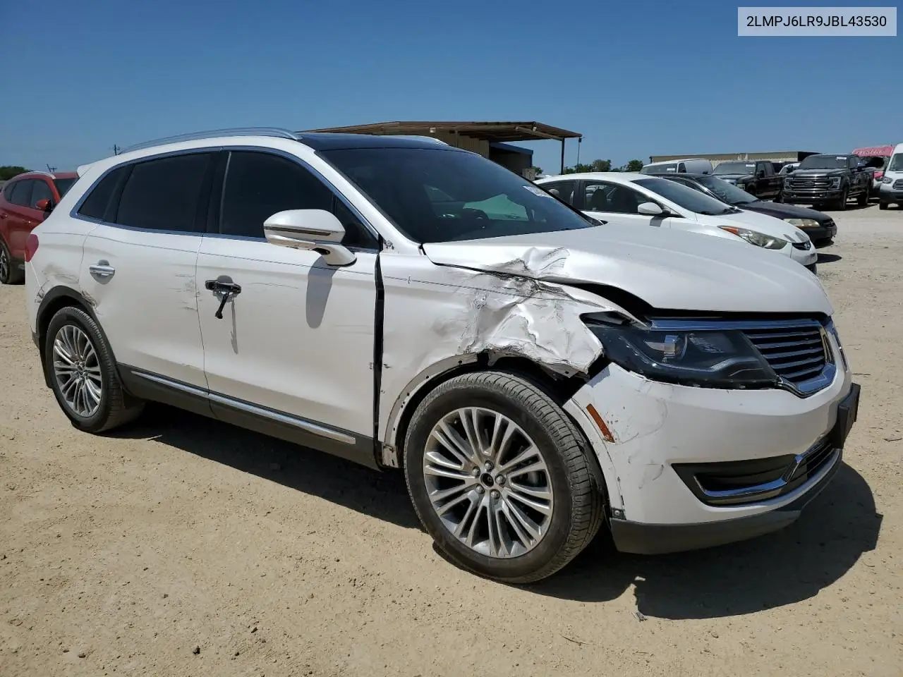 2018 Lincoln Mkx Reserve VIN: 2LMPJ6LR9JBL43530 Lot: 52462345