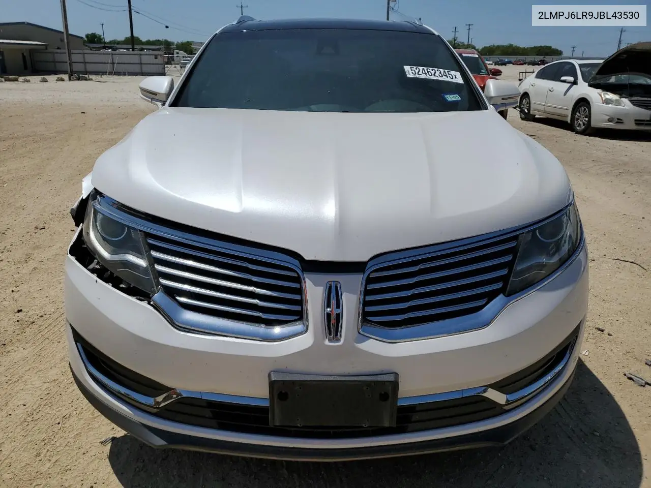 2018 Lincoln Mkx Reserve VIN: 2LMPJ6LR9JBL43530 Lot: 52462345
