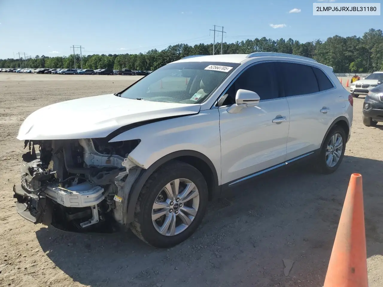 2018 Lincoln Mkx Premiere VIN: 2LMPJ6JRXJBL31180 Lot: 52560705