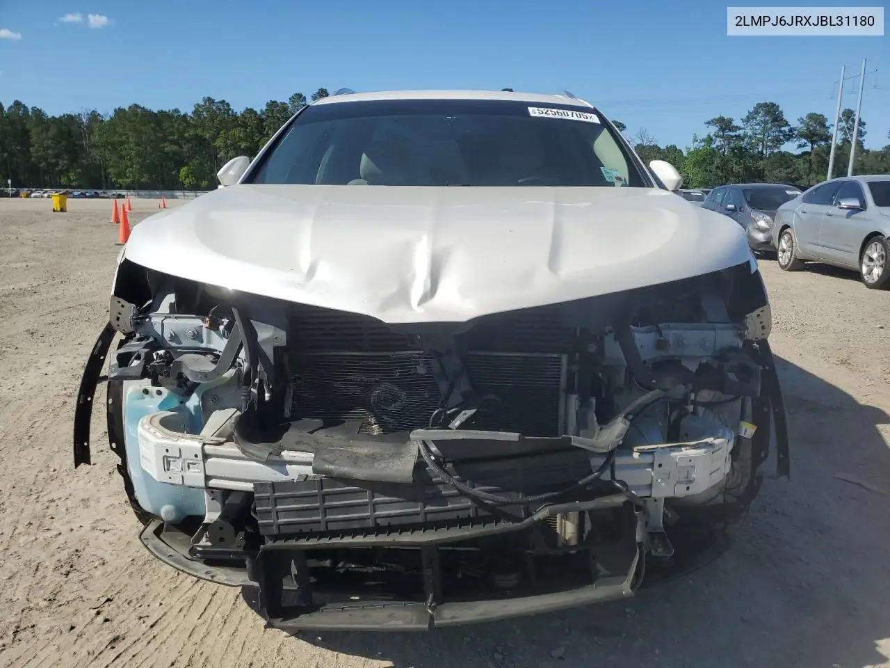 2018 Lincoln Mkx Premiere VIN: 2LMPJ6JRXJBL31180 Lot: 52560705