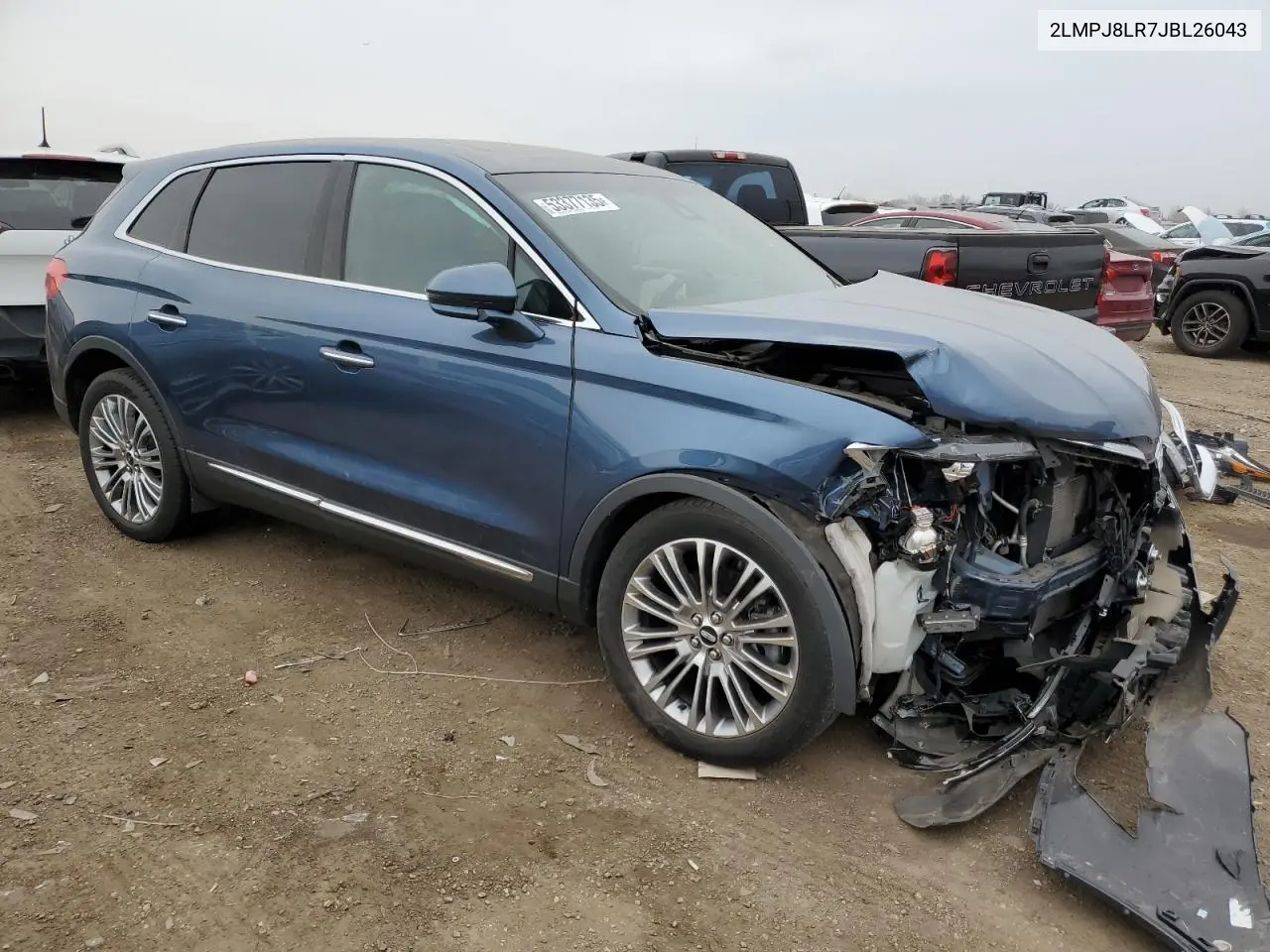 2018 Lincoln Mkx Reserve VIN: 2LMPJ8LR7JBL26043 Lot: 53377135