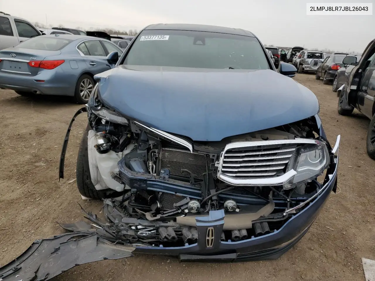 2018 Lincoln Mkx Reserve VIN: 2LMPJ8LR7JBL26043 Lot: 53377135