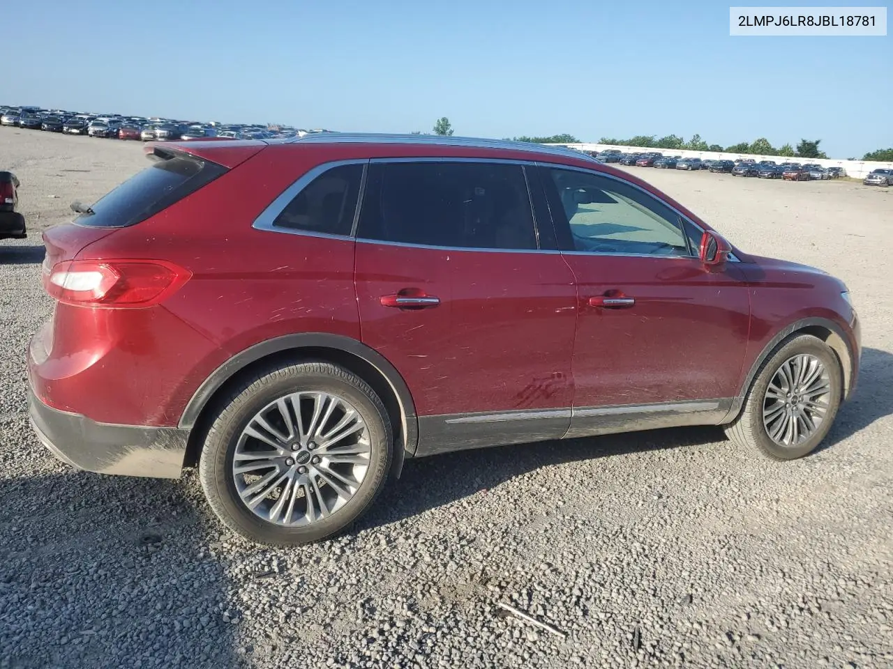 2018 Lincoln Mkx Reserve VIN: 2LMPJ6LR8JBL18781 Lot: 61950925