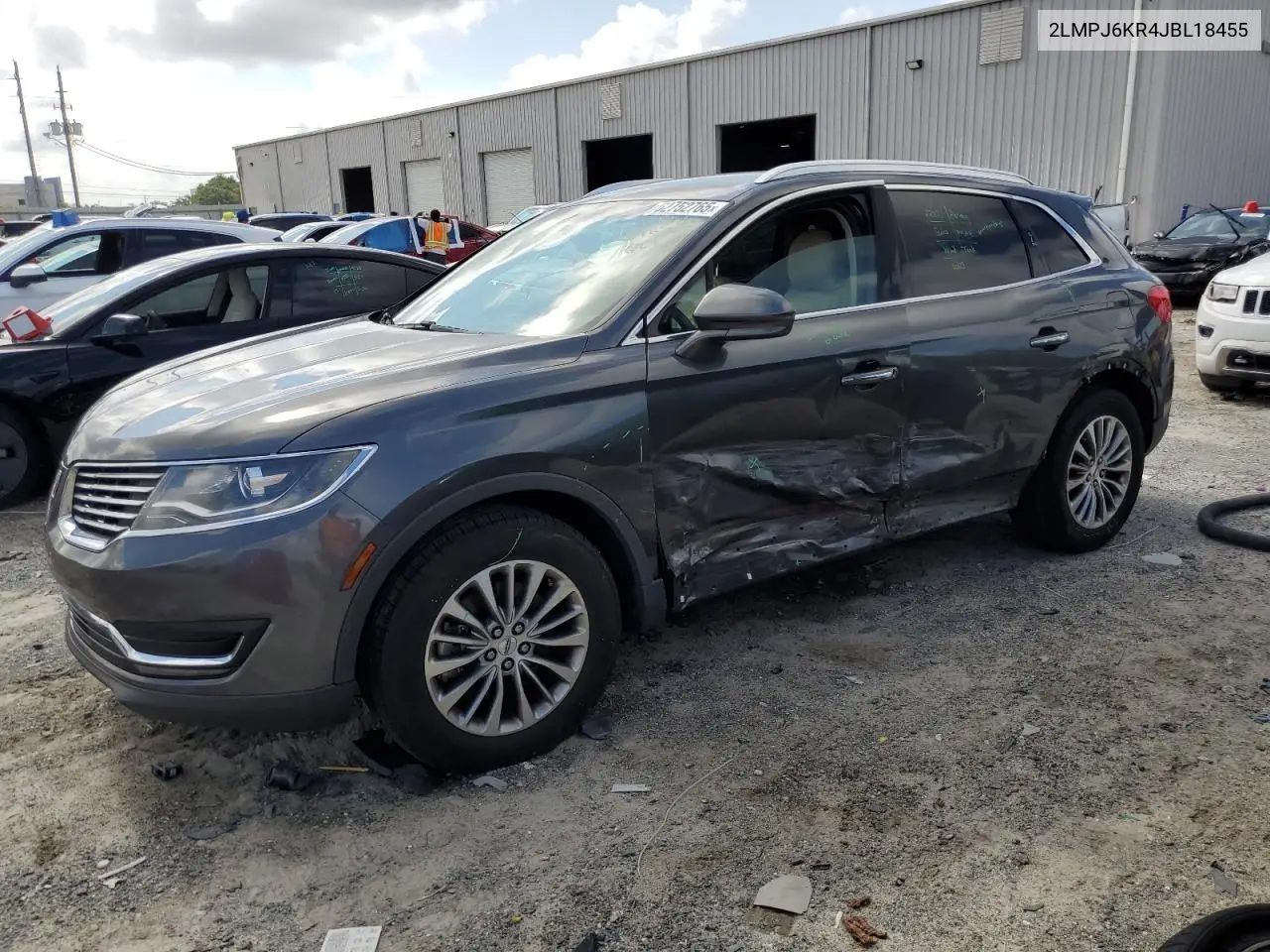 2018 Lincoln Mkx Select VIN: 2LMPJ6KR4JBL18455 Lot: 62752765