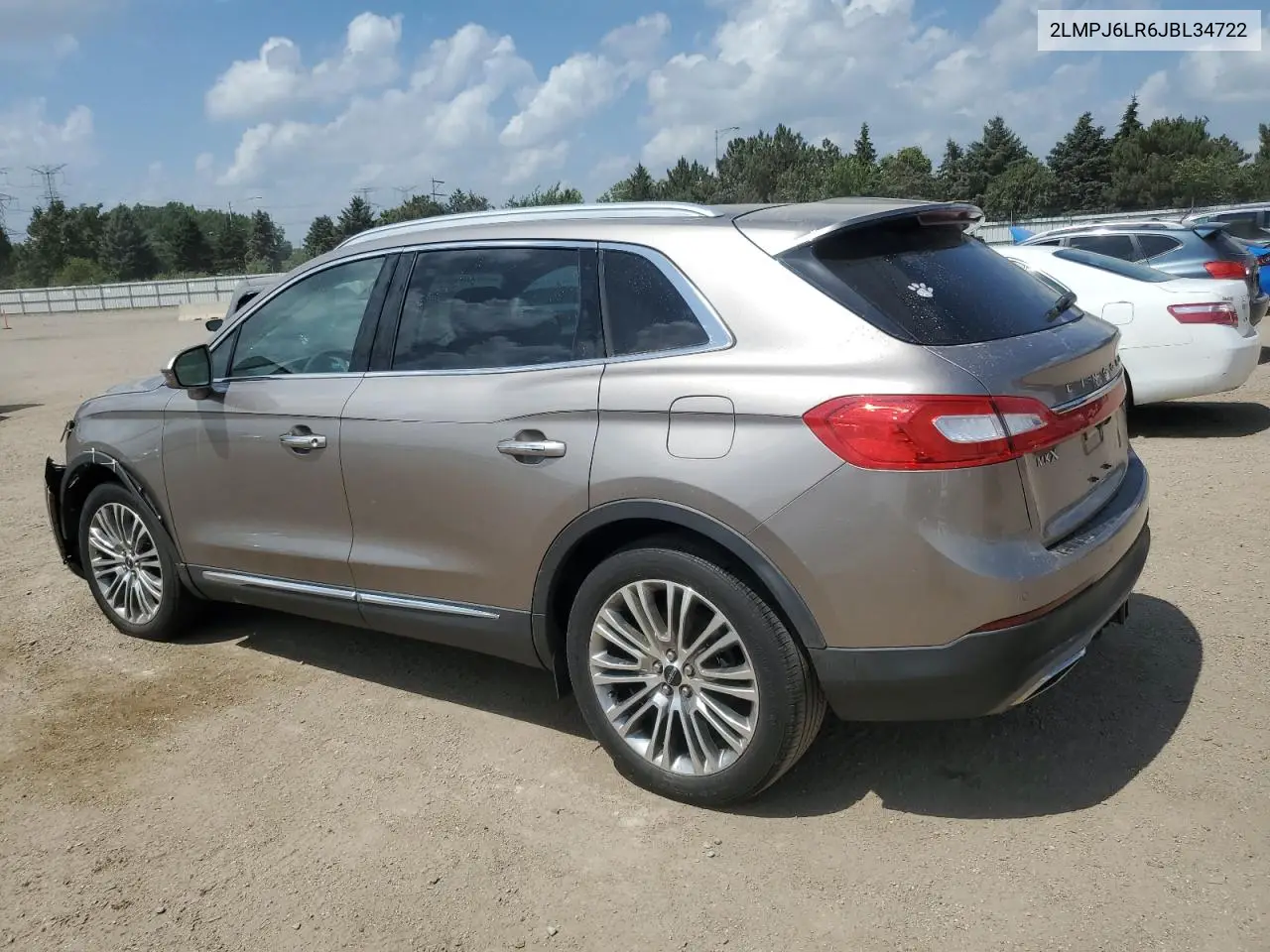 2018 Lincoln Mkx Reserve VIN: 2LMPJ6LR6JBL34722 Lot: 65182985