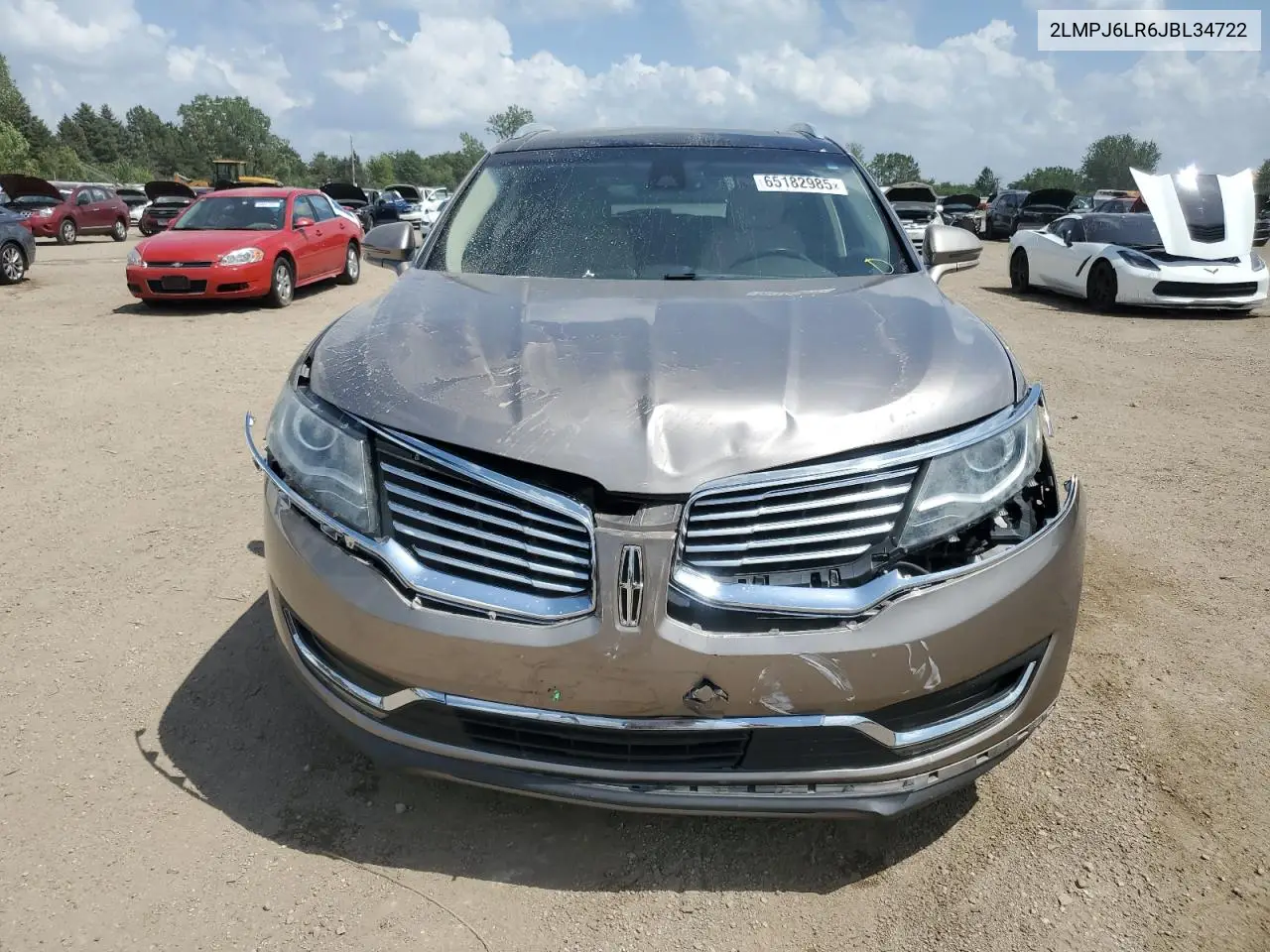 2018 Lincoln Mkx Reserve VIN: 2LMPJ6LR6JBL34722 Lot: 65182985