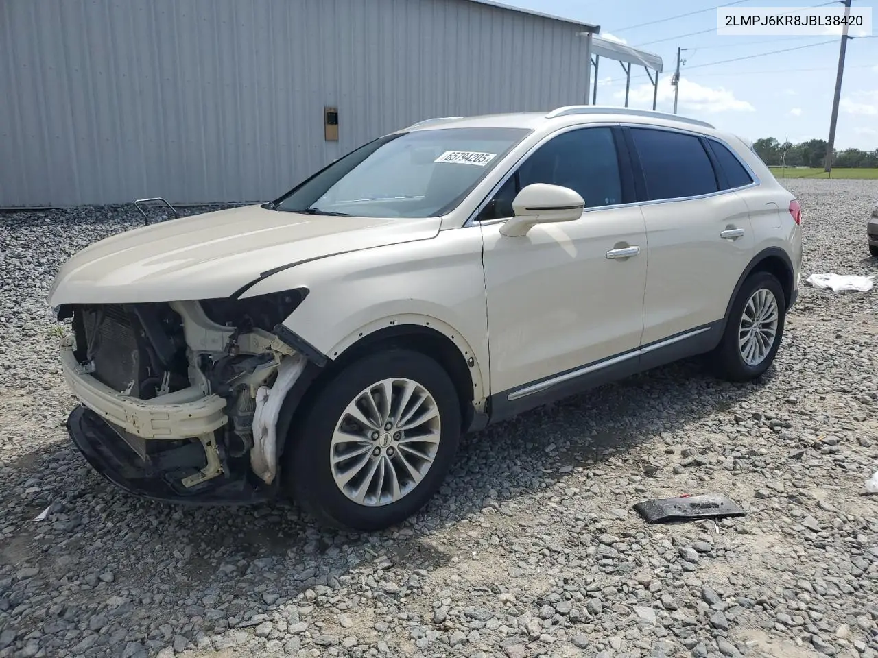 2018 Lincoln Mkx Select VIN: 2LMPJ6KR8JBL38420 Lot: 65794205