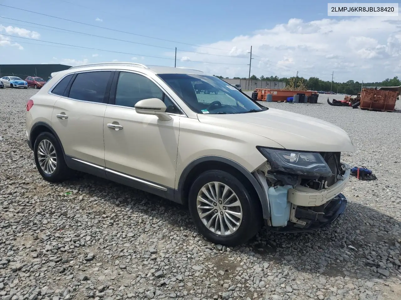 2018 Lincoln Mkx Select VIN: 2LMPJ6KR8JBL38420 Lot: 65794205