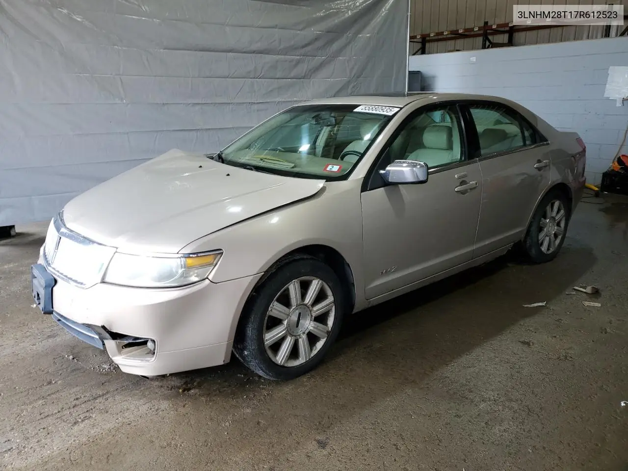 2007 Lincoln Mkz VIN: 3LNHM28T17R612523 Lot: 55880935