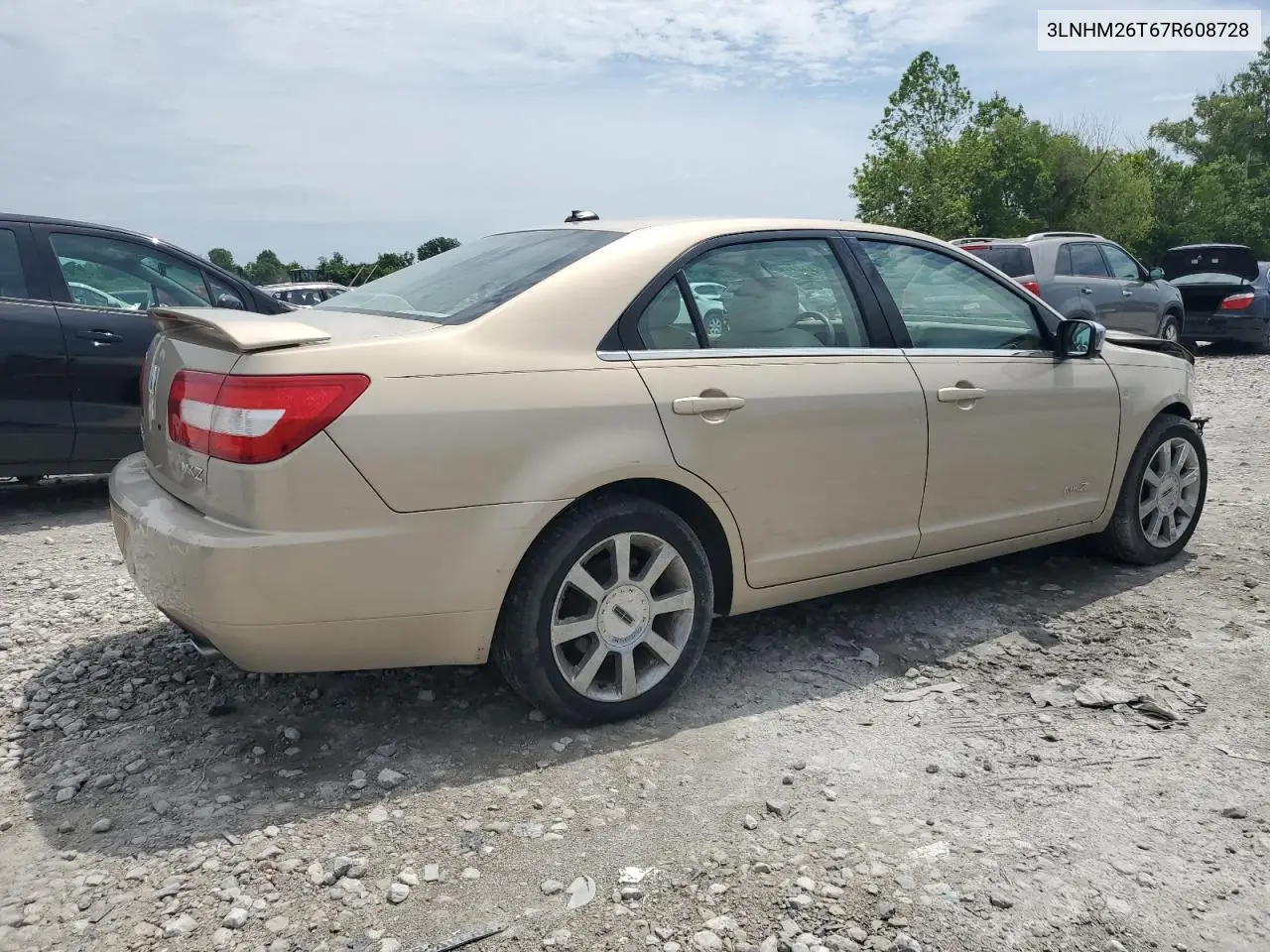 2007 Lincoln Mkz VIN: 3LNHM26T67R608728 Lot: 61432465