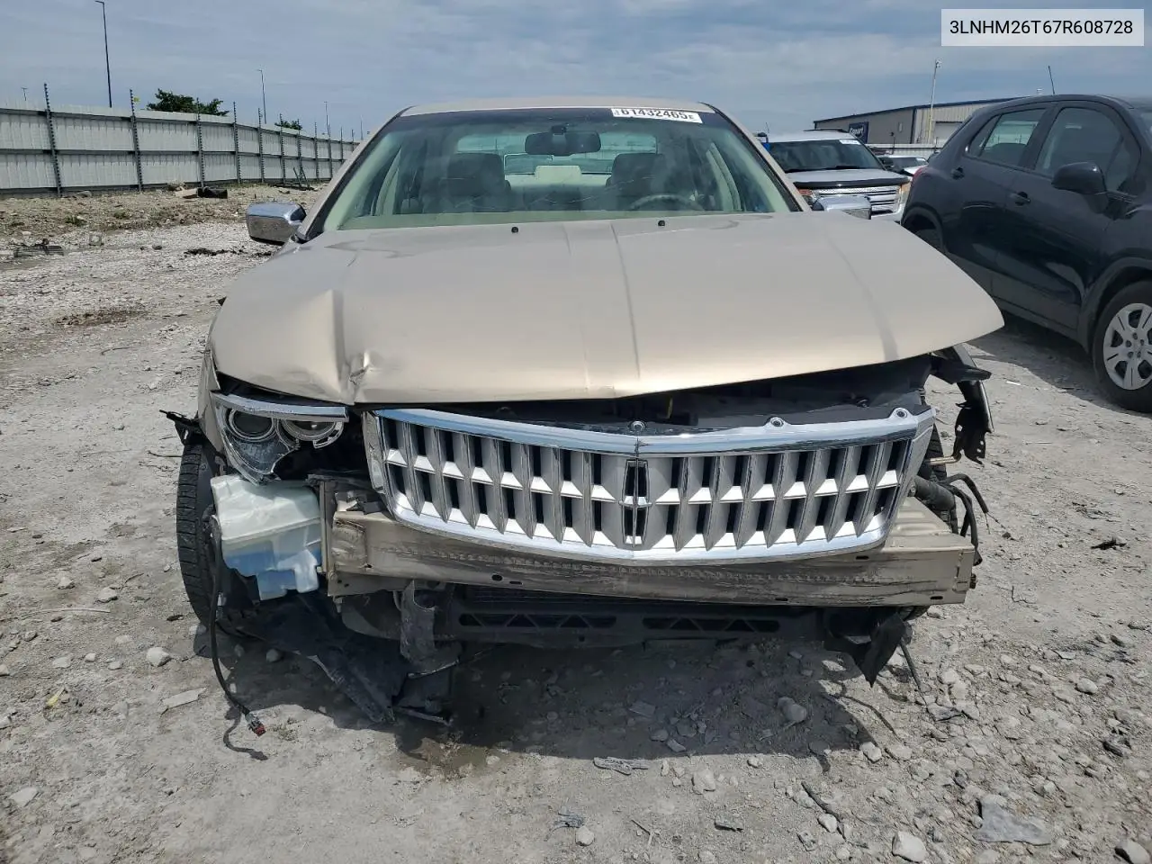 2007 Lincoln Mkz VIN: 3LNHM26T67R608728 Lot: 61432465
