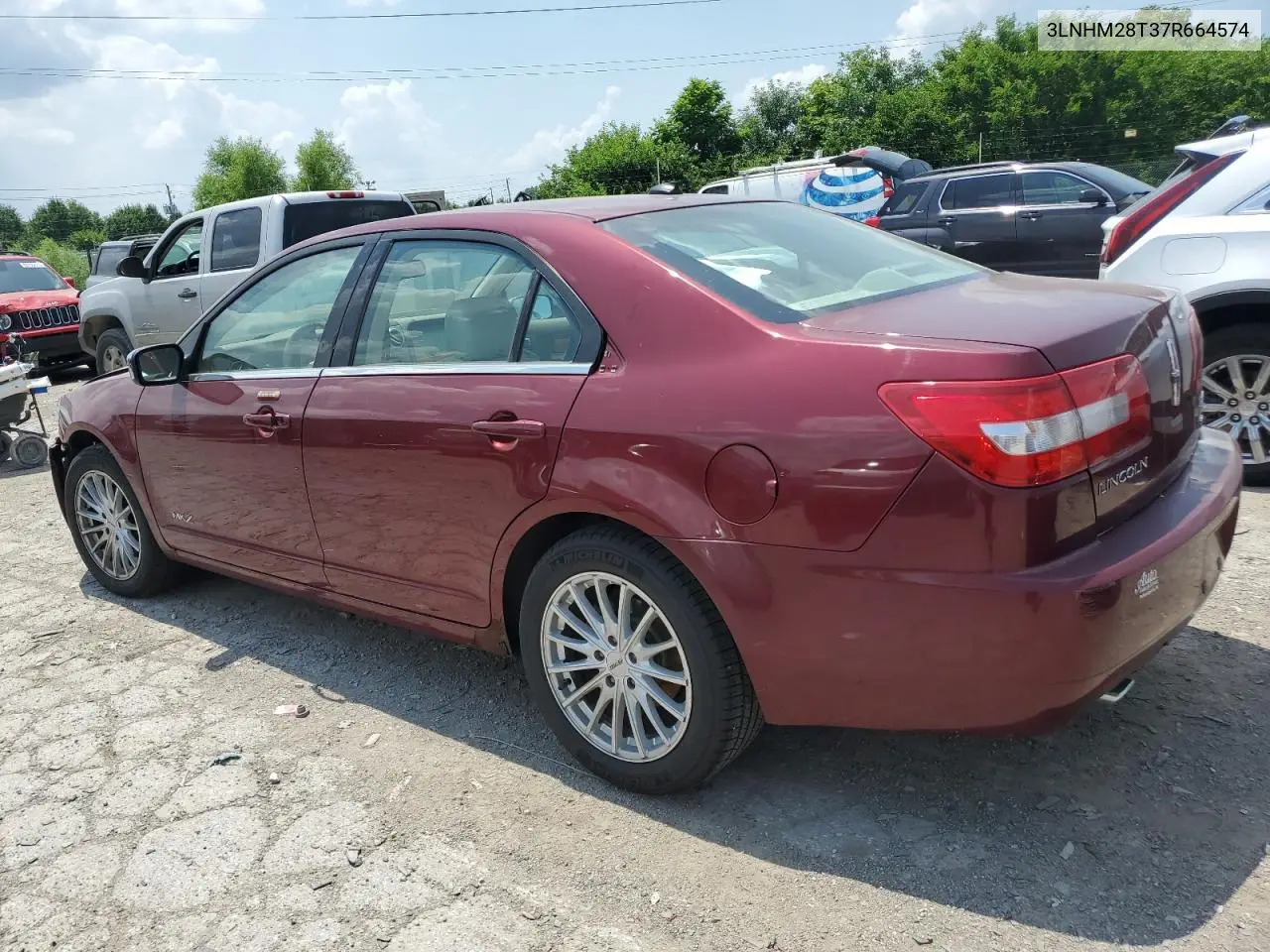 2007 Lincoln Mkz VIN: 3LNHM28T37R664574 Lot: 61767525