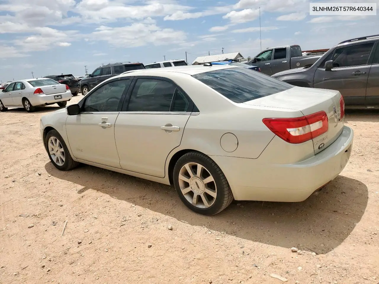 2007 Lincoln Mkz VIN: 3LNHM26T57R640344 Lot: 61862255