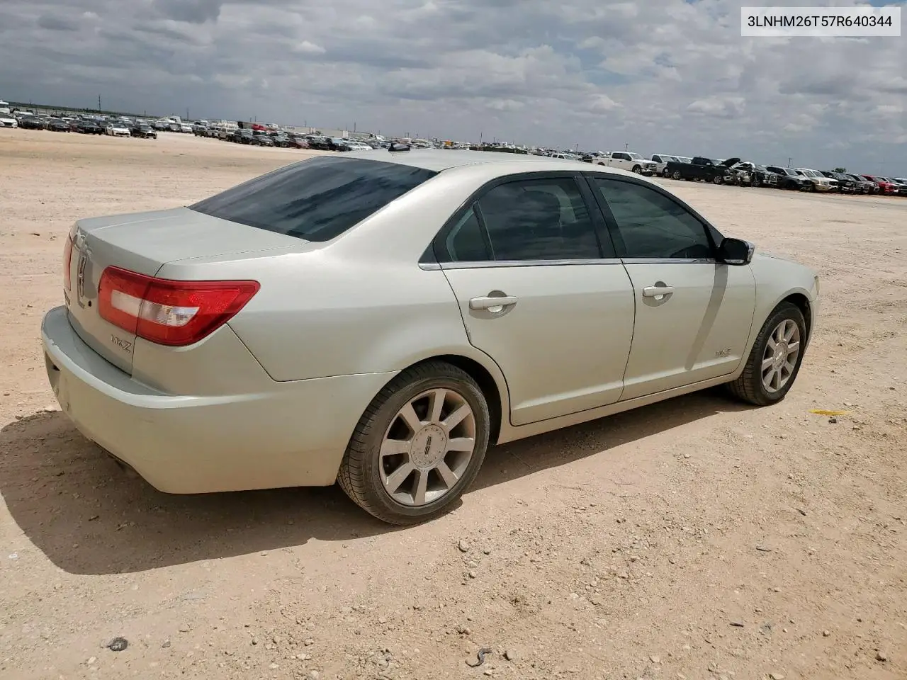 2007 Lincoln Mkz VIN: 3LNHM26T57R640344 Lot: 61862255