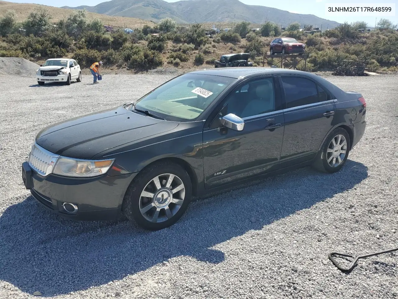 2007 Lincoln Mkz VIN: 3LNHM26T17R648599 Lot: 61949525