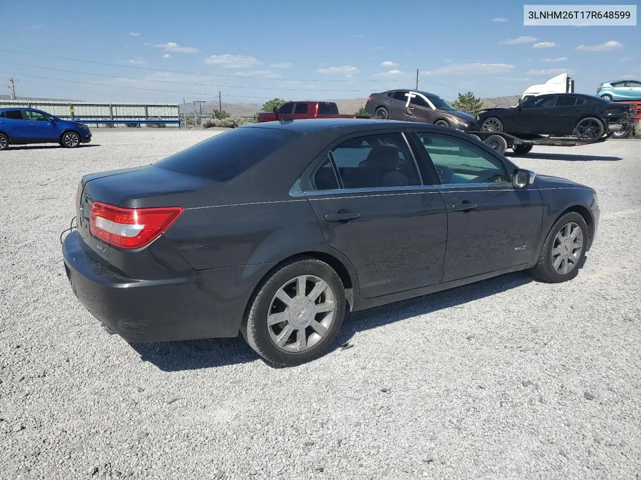 2007 Lincoln Mkz VIN: 3LNHM26T17R648599 Lot: 61949525