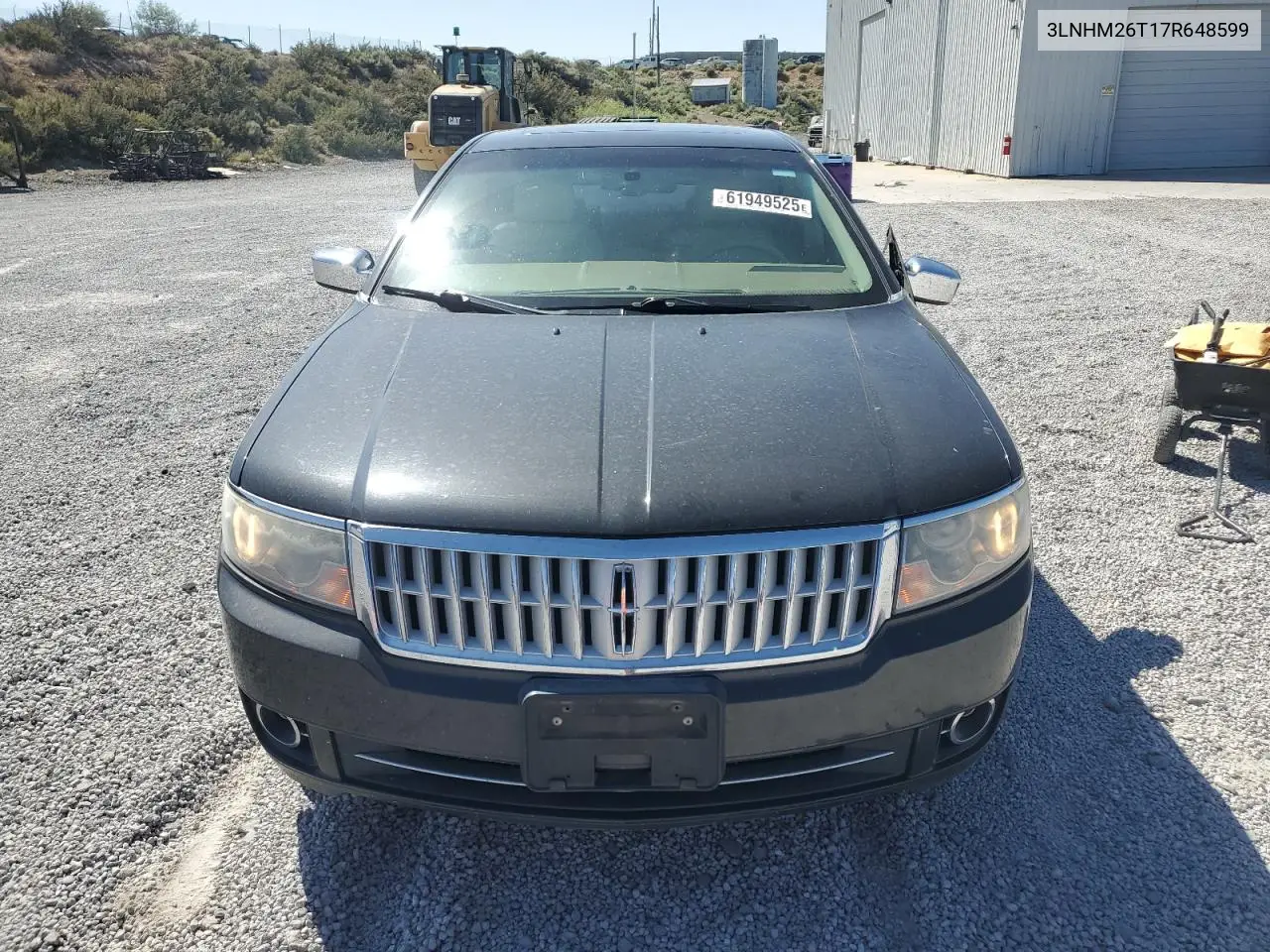 2007 Lincoln Mkz VIN: 3LNHM26T17R648599 Lot: 61949525