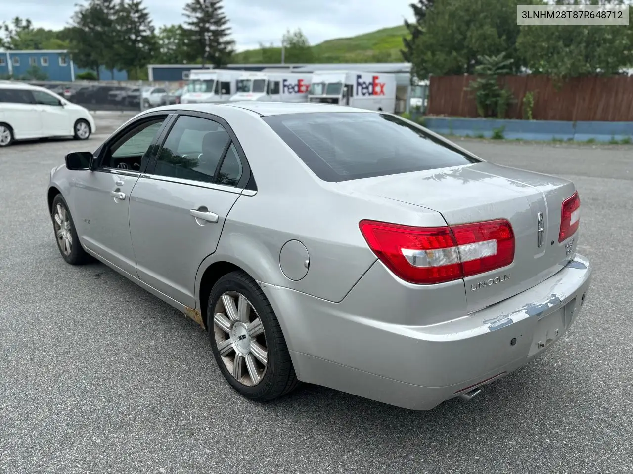 2007 Lincoln Mkz VIN: 3LNHM28T87R648712 Lot: 62202585