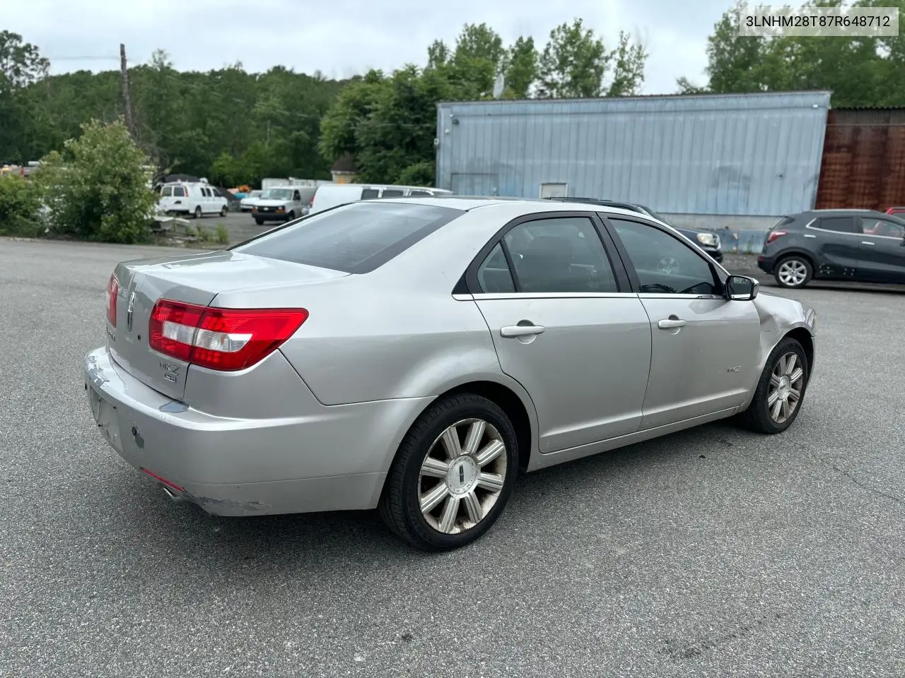 2007 Lincoln Mkz VIN: 3LNHM28T87R648712 Lot: 62202585