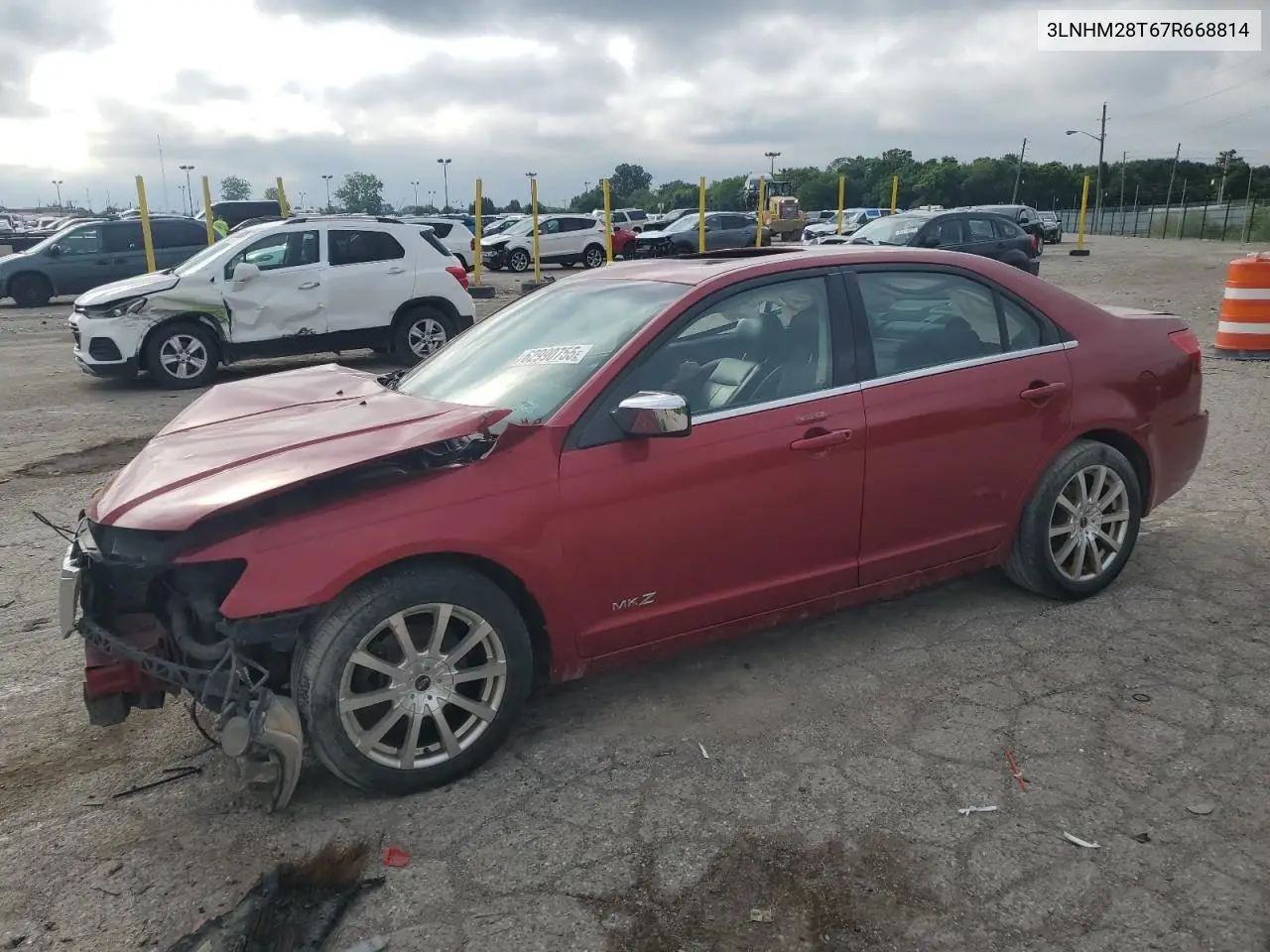 2007 Lincoln Mkz VIN: 3LNHM28T67R668814 Lot: 62990755