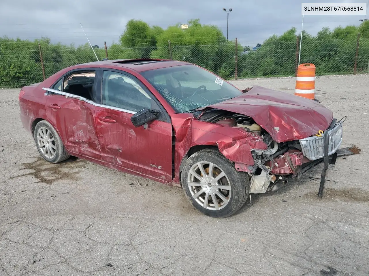 2007 Lincoln Mkz VIN: 3LNHM28T67R668814 Lot: 62990755