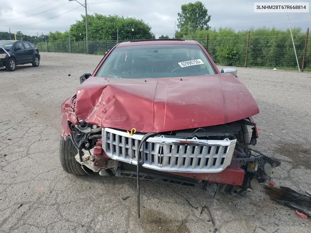 2007 Lincoln Mkz VIN: 3LNHM28T67R668814 Lot: 62990755