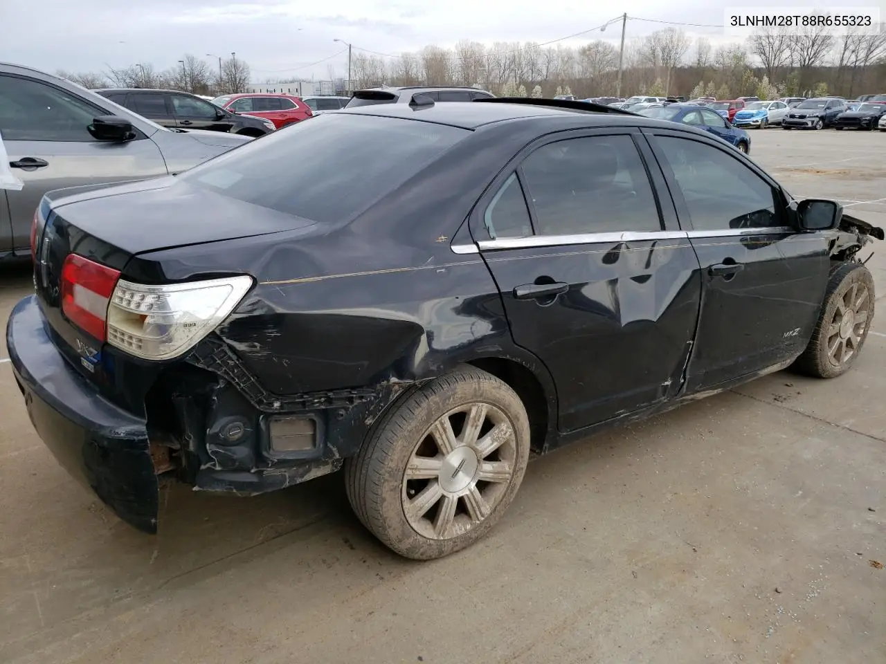 2008 Lincoln Mkz VIN: 3LNHM28T88R655323 Lot: 50830695