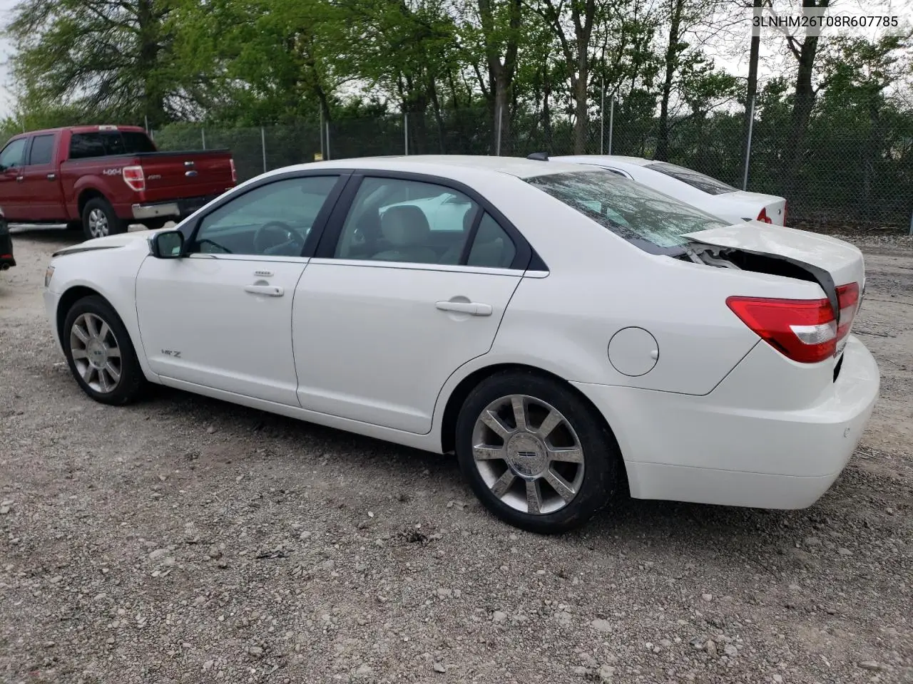 2008 Lincoln Mkz VIN: 3LNHM26T08R607785 Lot: 55038525