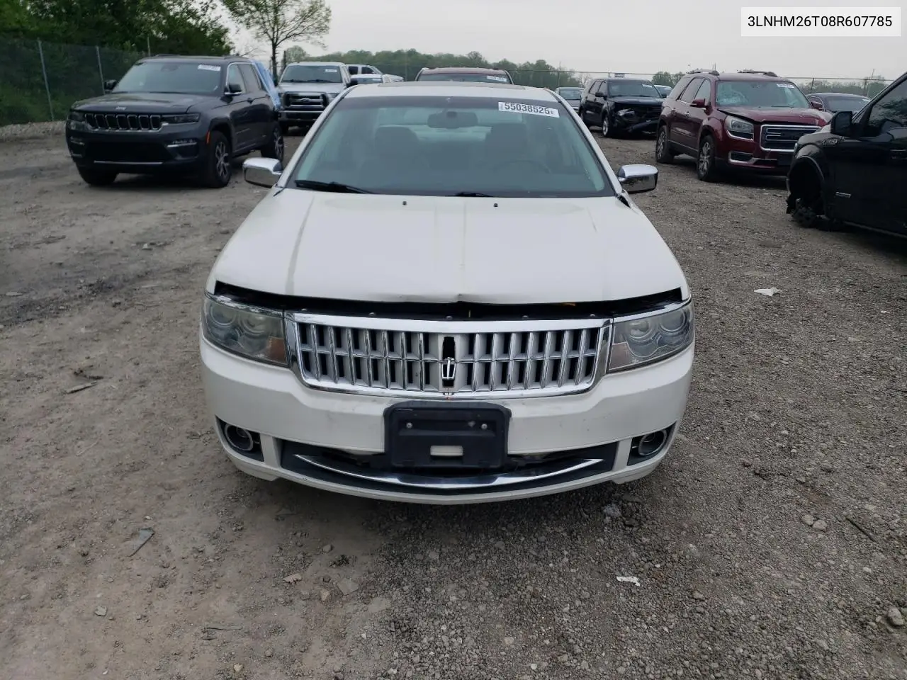2008 Lincoln Mkz VIN: 3LNHM26T08R607785 Lot: 55038525
