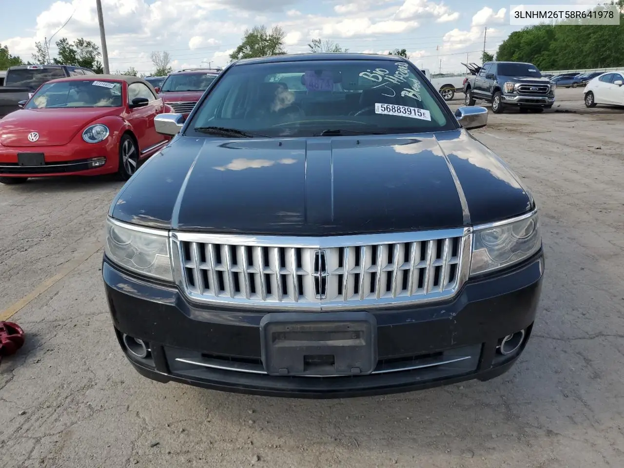 2008 Lincoln Mkz VIN: 3LNHM26T58R641978 Lot: 56883915