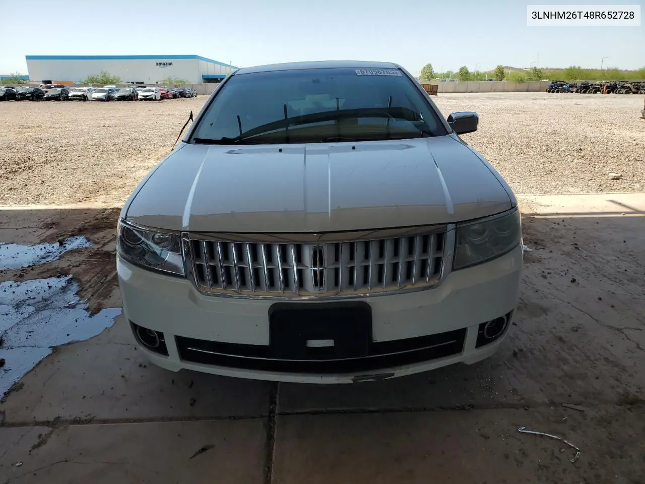 2008 Lincoln Mkz VIN: 3LNHM26T48R652728 Lot: 57098785