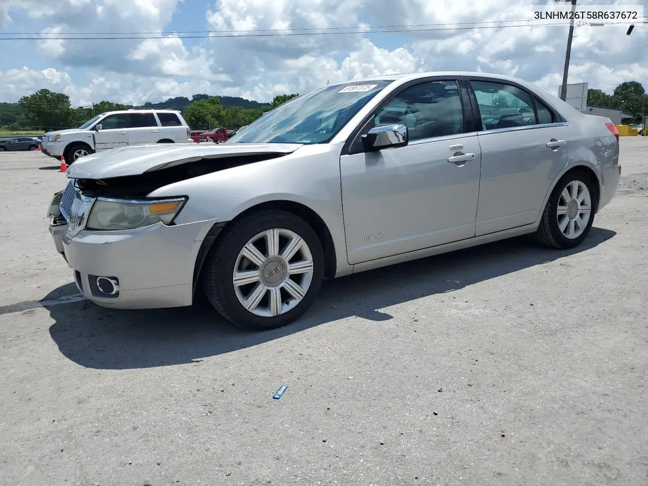 2008 Lincoln Mkz VIN: 3LNHM26T58R637672 Lot: 61667375