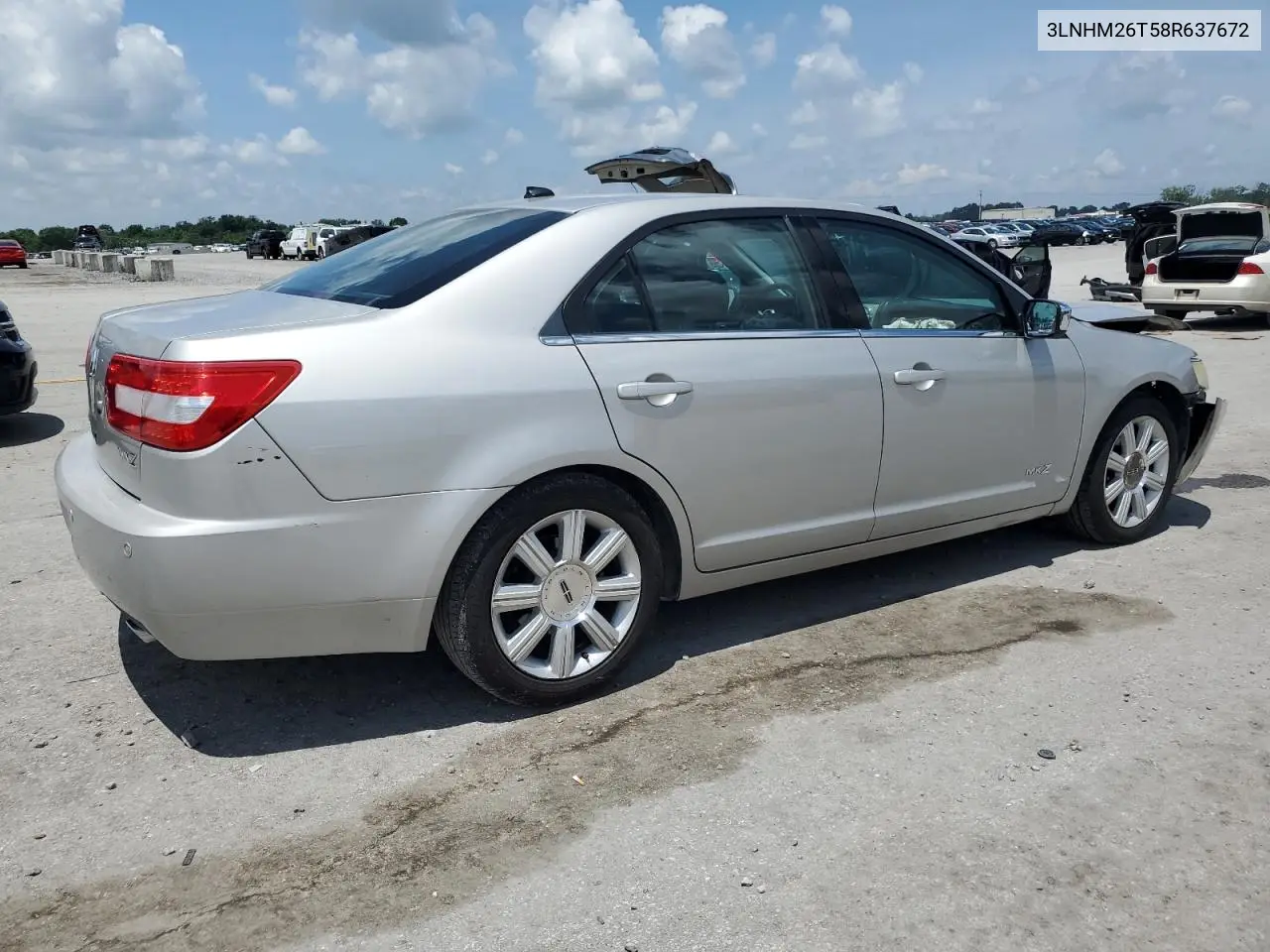2008 Lincoln Mkz VIN: 3LNHM26T58R637672 Lot: 61667375
