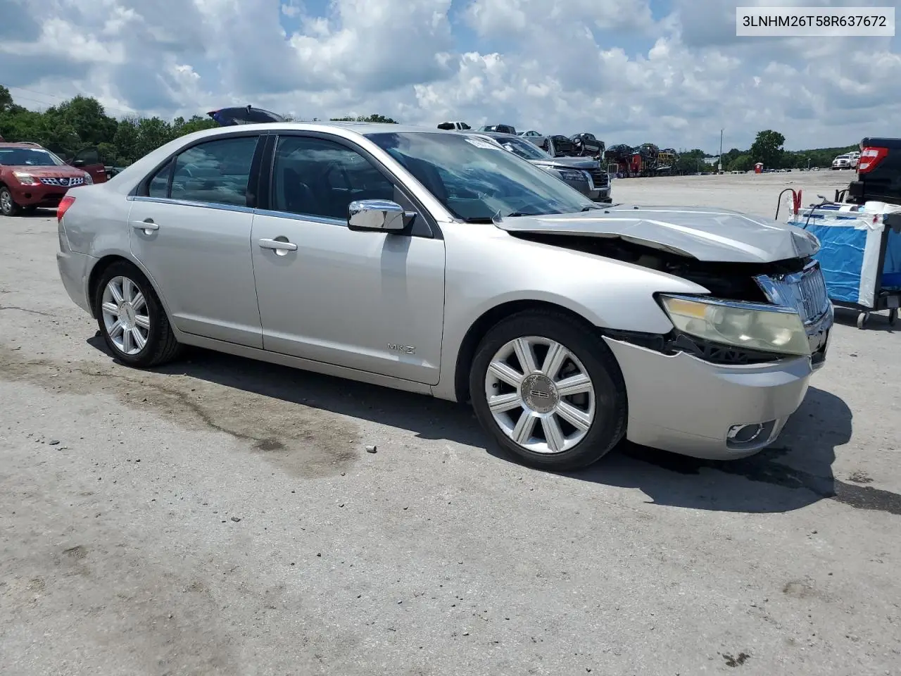 2008 Lincoln Mkz VIN: 3LNHM26T58R637672 Lot: 61667375