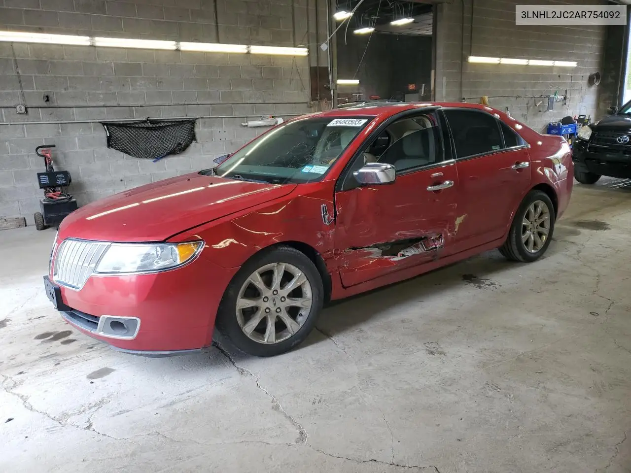 2010 Lincoln Mkz VIN: 3LNHL2JC2AR754092 Lot: 56493585