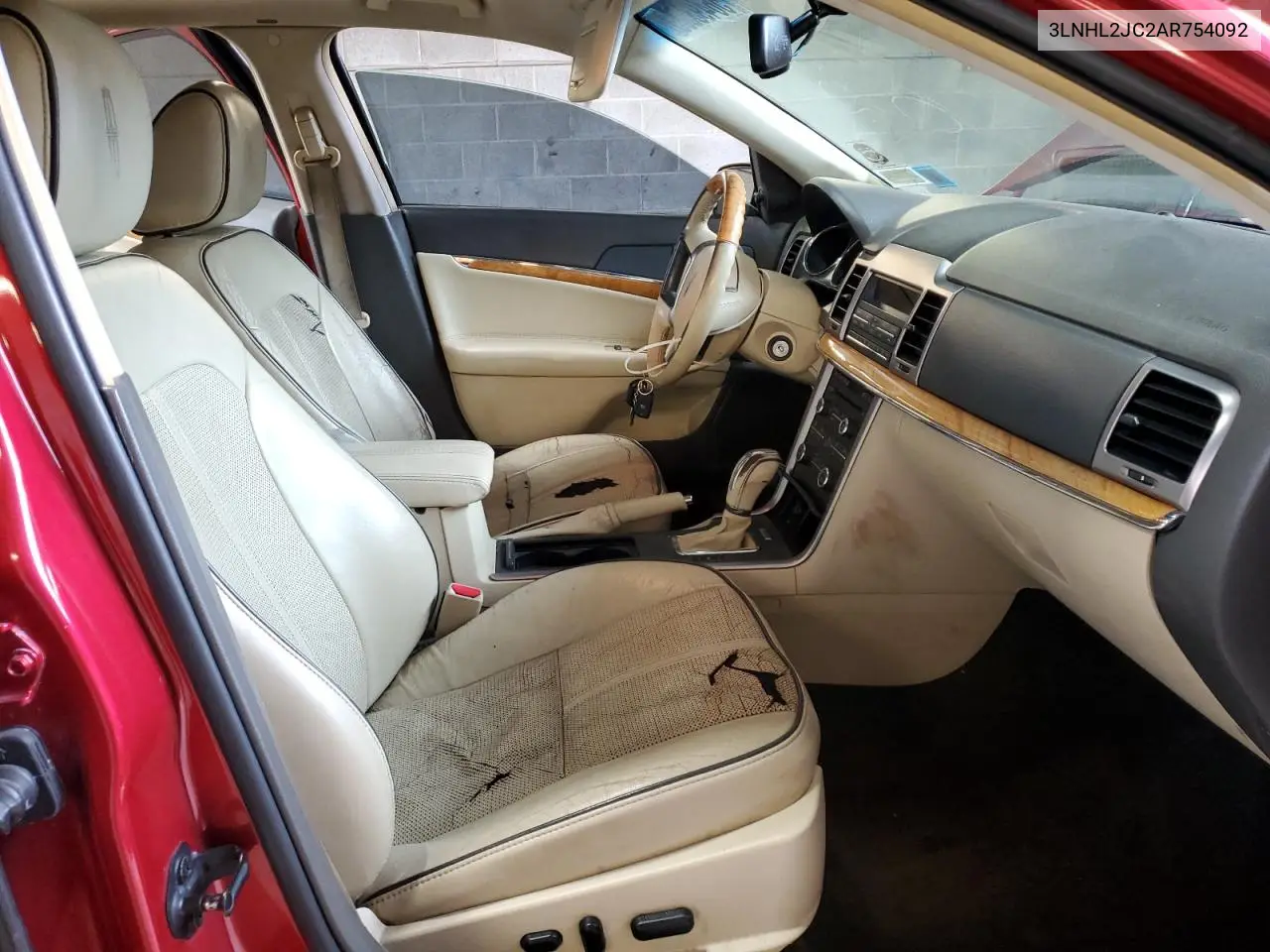 2010 Lincoln Mkz VIN: 3LNHL2JC2AR754092 Lot: 56493585