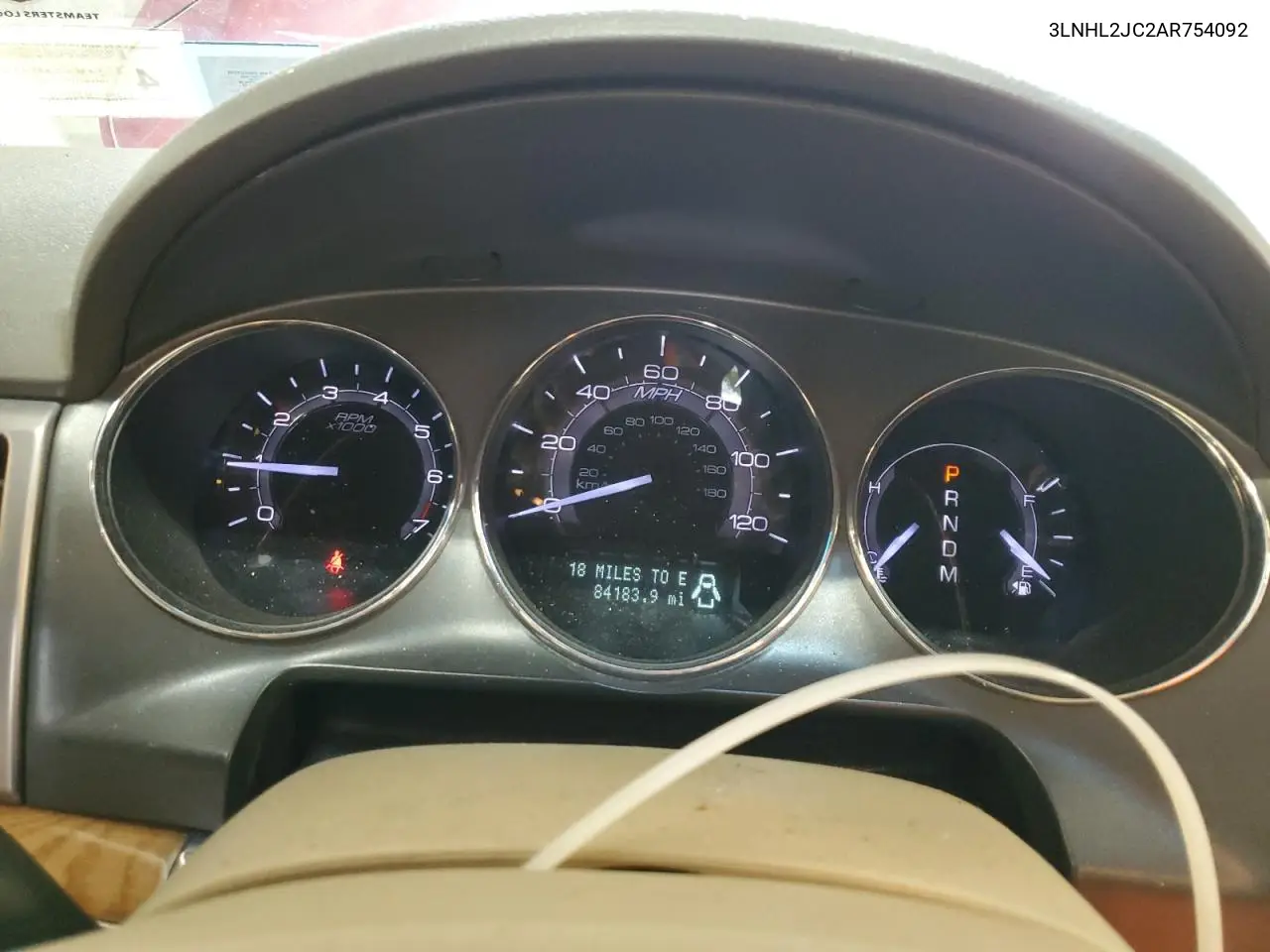 2010 Lincoln Mkz VIN: 3LNHL2JC2AR754092 Lot: 56493585