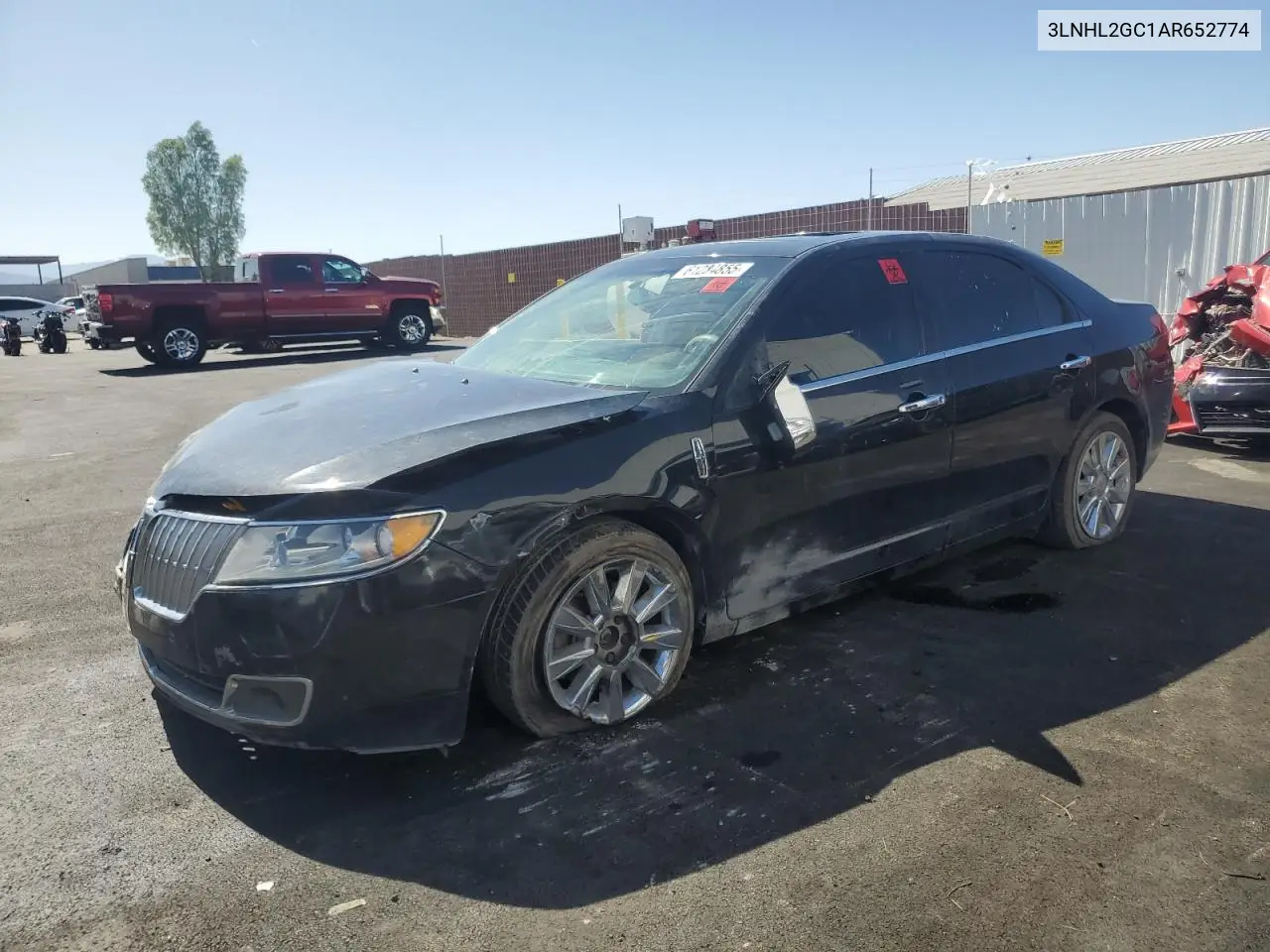 2010 Lincoln Mkz VIN: 3LNHL2GC1AR652774 Lot: 61284855