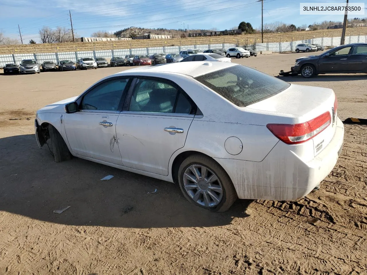 2010 Lincoln Mkz VIN: 3LNHL2JC8AR753500 Lot: 83207864