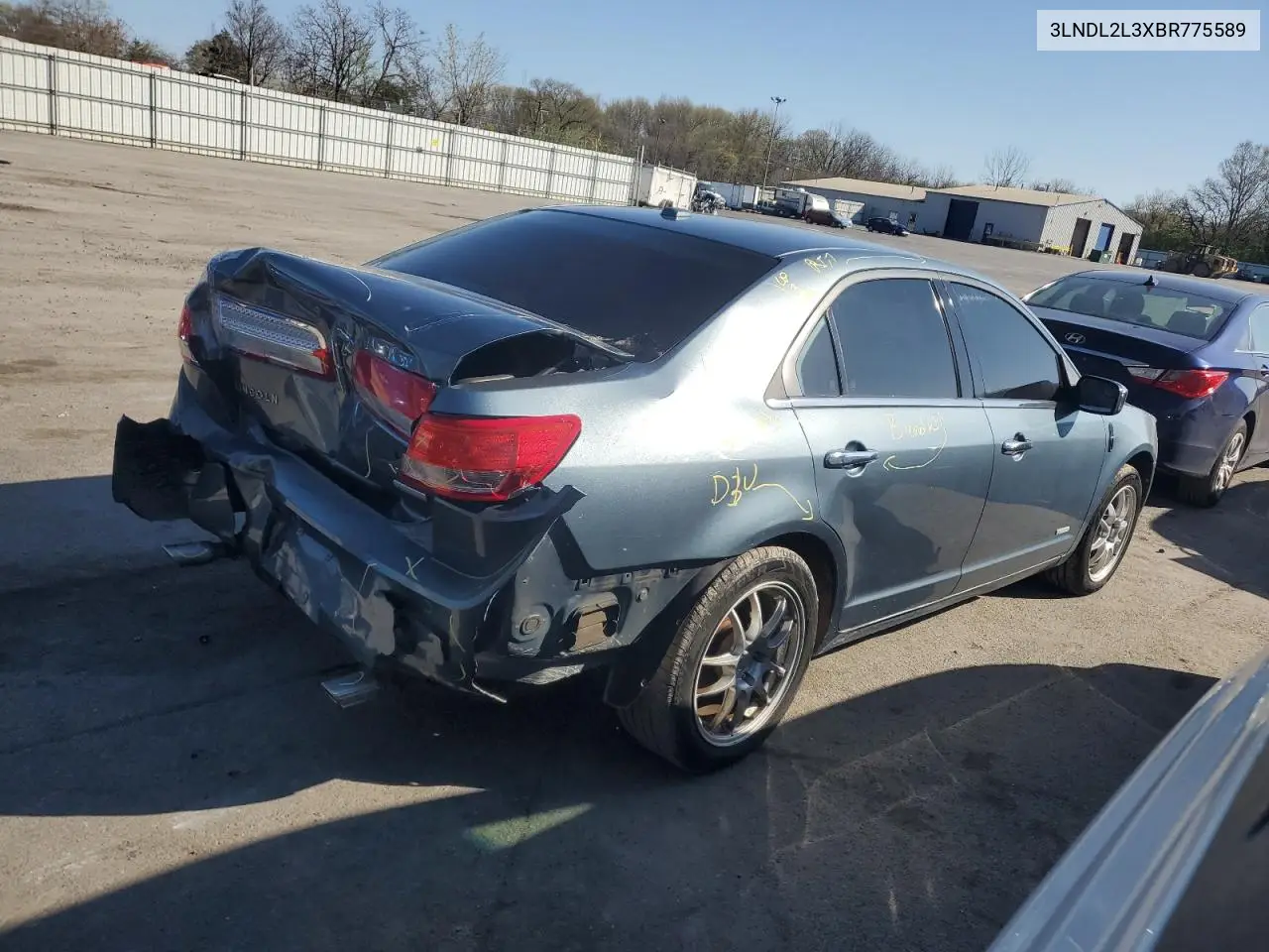 2011 Lincoln Mkz Hybrid VIN: 3LNDL2L3XBR775589 Lot: 50796705