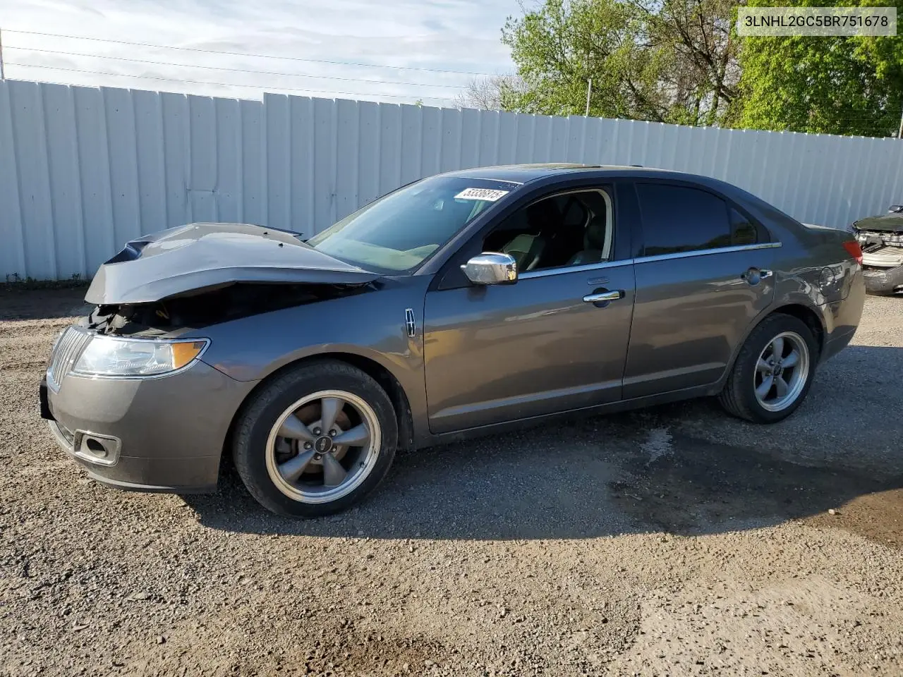 2011 Lincoln Mkz VIN: 3LNHL2GC5BR751678 Lot: 53336815