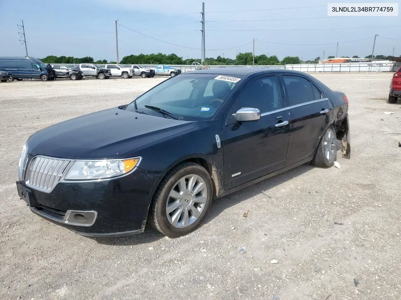 2011 Lincoln Mkz Hybrid VIN: 3LNDL2L34BR774759 Lot: 56934455