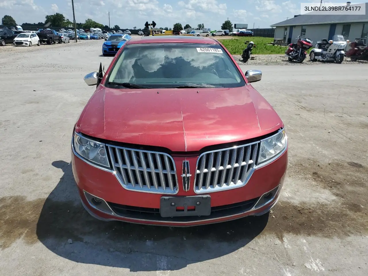2011 Lincoln Mkz Hybrid VIN: 3LNDL2L39BR764177 Lot: 62001185